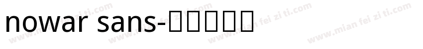 nowar sans字体转换
